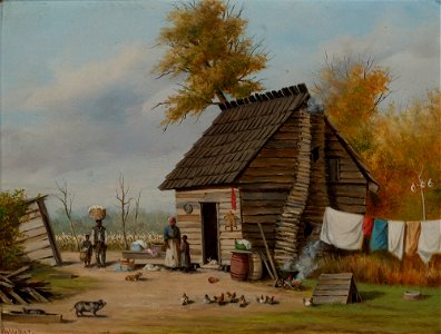 William Aiken Walker - Outsite the Cabin
