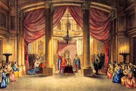 Walzel Scene of Hunyadi László 1840s
