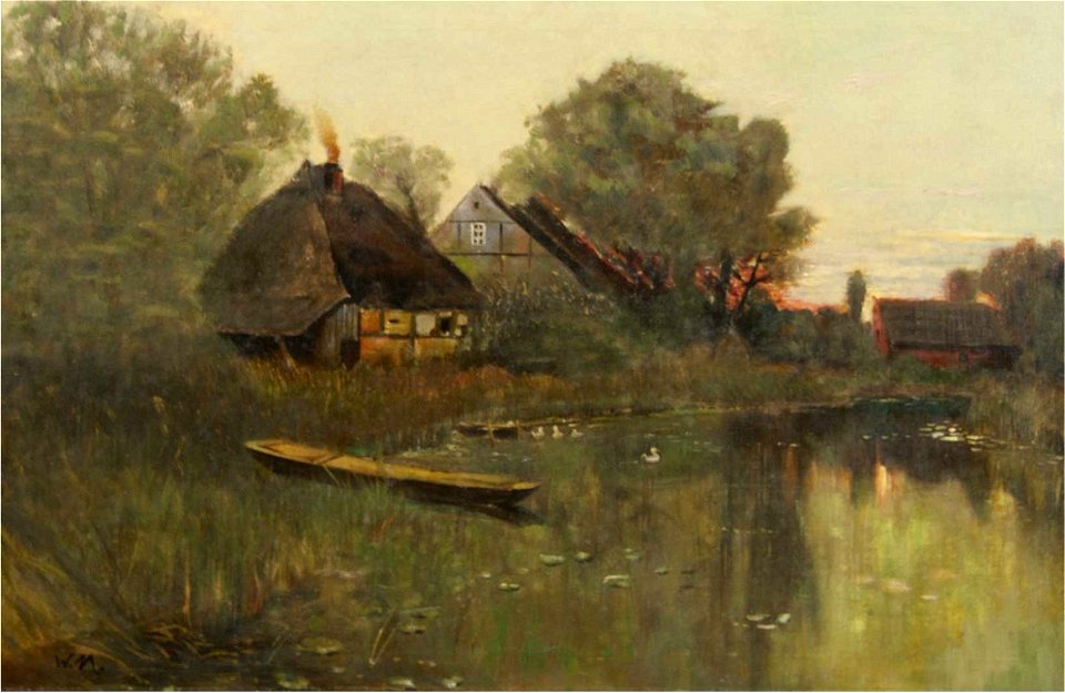 Walter Moras - Abendstimmung am See