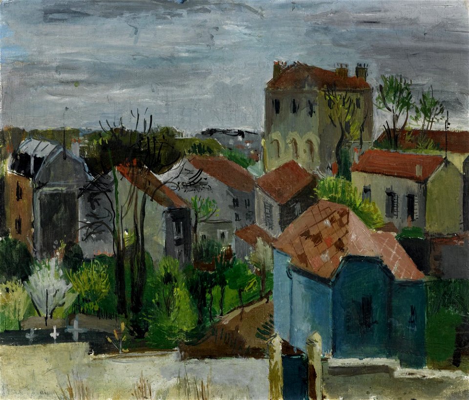 Walter Kurt Wiemken Pariser Vorort im Frühling c1928