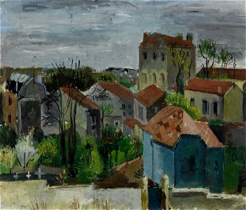 Walter Kurt Wiemken Pariser Vorort im Frühling c1928