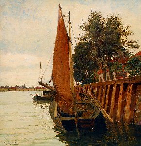 Walter Moras - Segelboote im Hafen