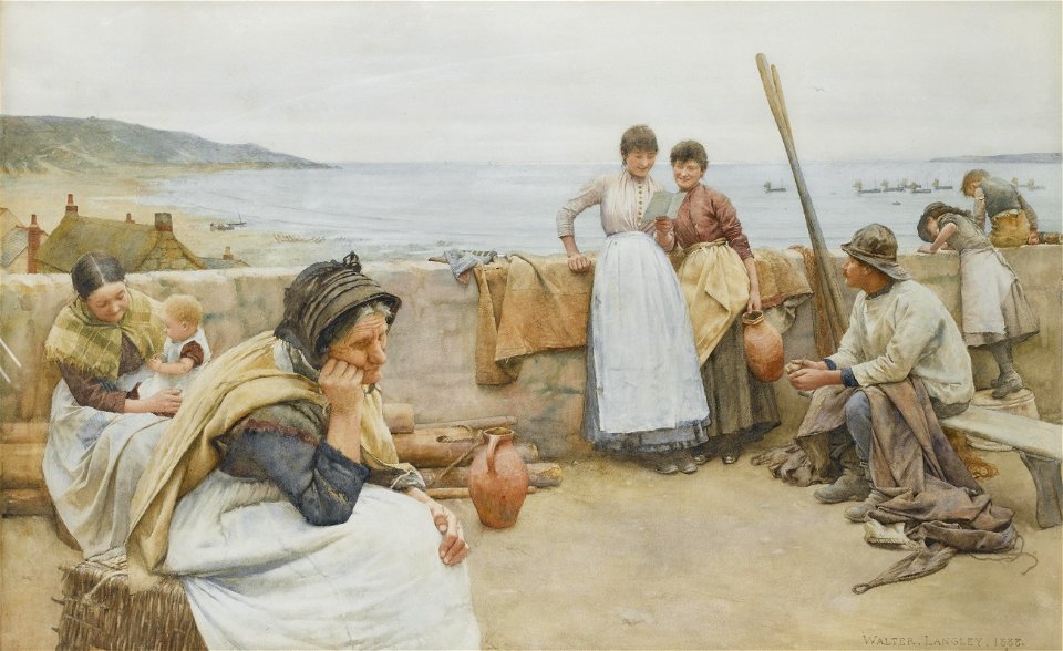 Walter Langley - A Village Idyll