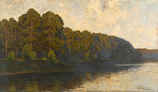 Walter Leistikow - Grunewaldlandschaft mit See - BG-M 0077^76 - Berlinische Galerie
