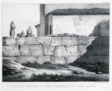 Walls at Galaxidi ancient Oianthe in Ozolaia Locris - Dodwell Edward - 1834