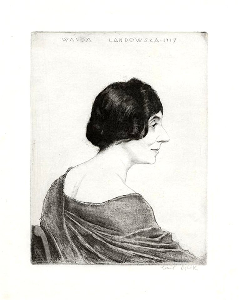 Wanda Landowska by Emil Orlik