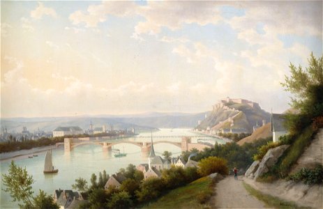 Walther Wünnenberg Landschaft bei Koblenz