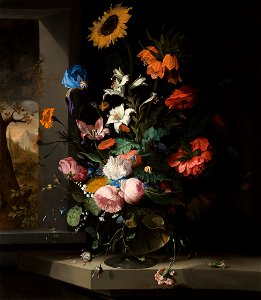 Floral Still Life by Jacob van Walscapelle, 1681, Speed Art Museum