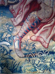 Wandteppich Rathaus Krefeld, Davids Sühneopfer, zugeschrieben Pieter Coecke van Aelst, Ausschnitt 03