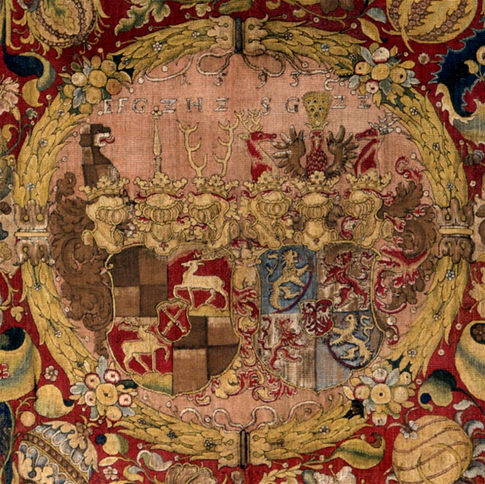 Wappenteppich Hohenzollern-Hechingen - Zimmern c1575 detail