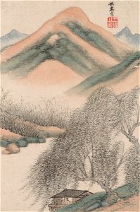Wang Jian - Landscapes in the Styles of Old Masters, In the Style of Huichong - 1976.26.3a - Yale University Art Gallery