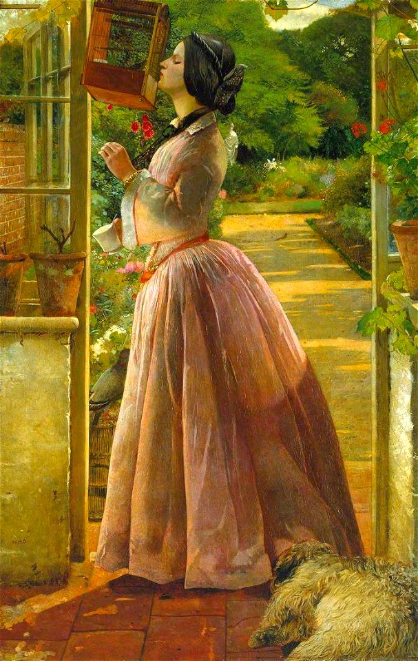 Walter Howell Deverell (1827-1854) - A Pet - N02854 - National Gallery