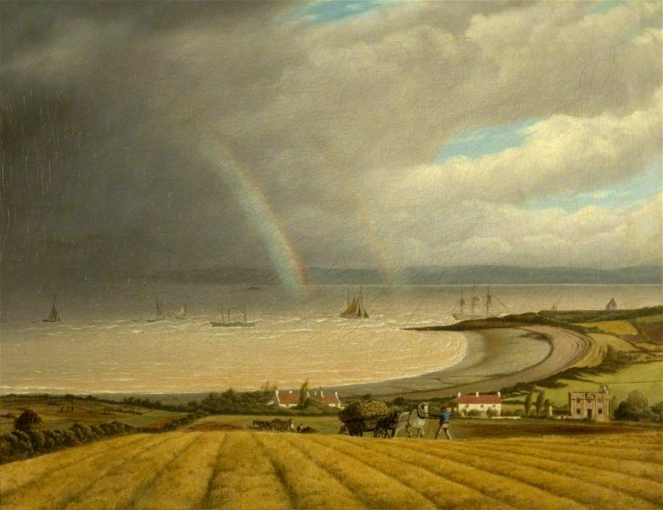 Joseph Walter - A view from Portishead towards Wales