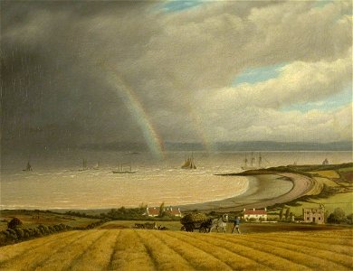 Joseph Walter - A view from Portishead towards Wales