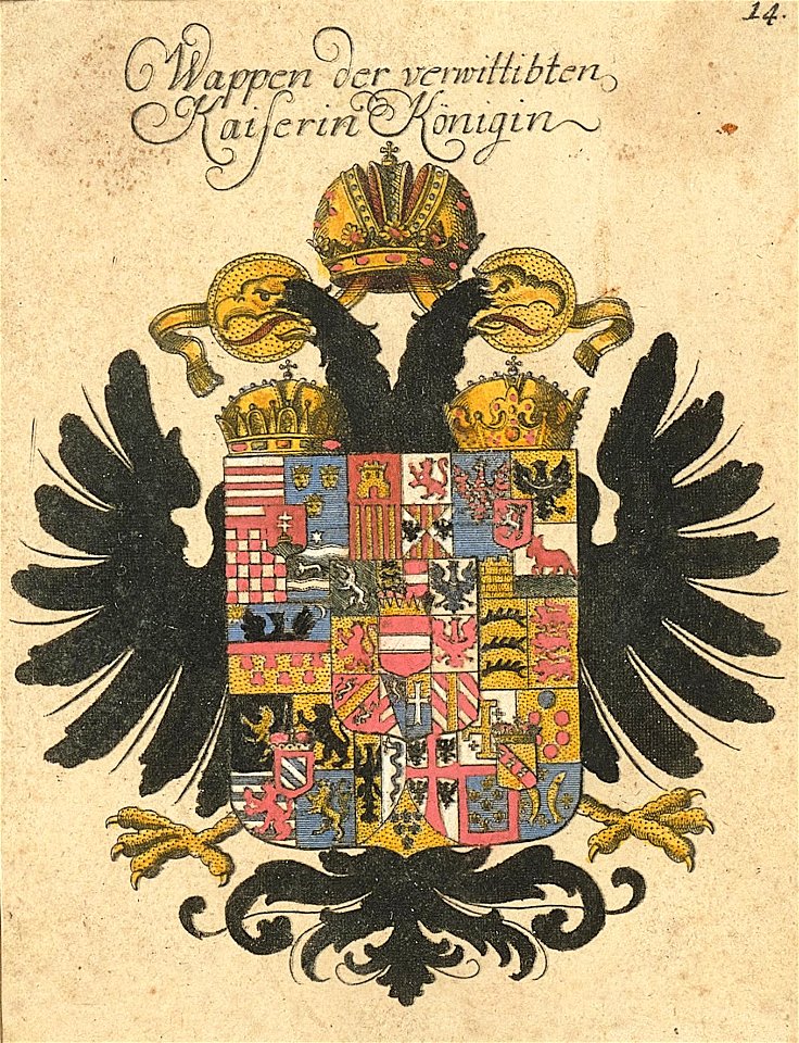 Wappen der verwittibten Kaiserin Königin Maria Theresia