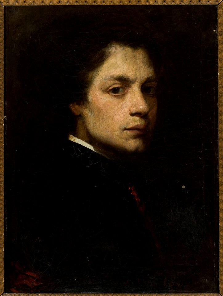 Wandalin Strzałecki - Self-portrait - MP 2428 MNW - National Museum in Warsaw