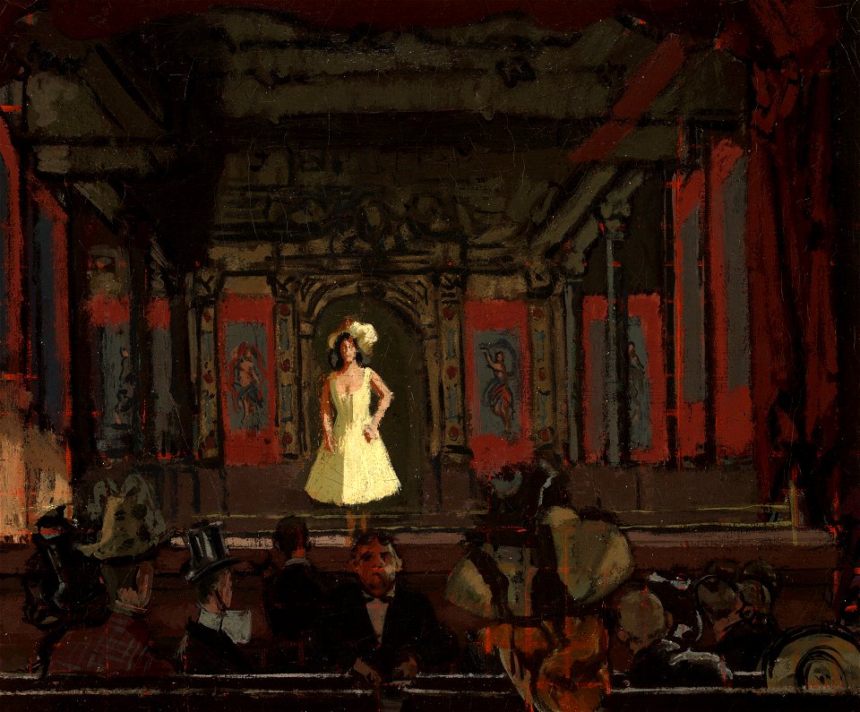 Walter Sickert - Gatti’s Hungerford Palace of Varieties. Second Turn of Katie Lawrence - 1960.43 - Yale University Art Gallery