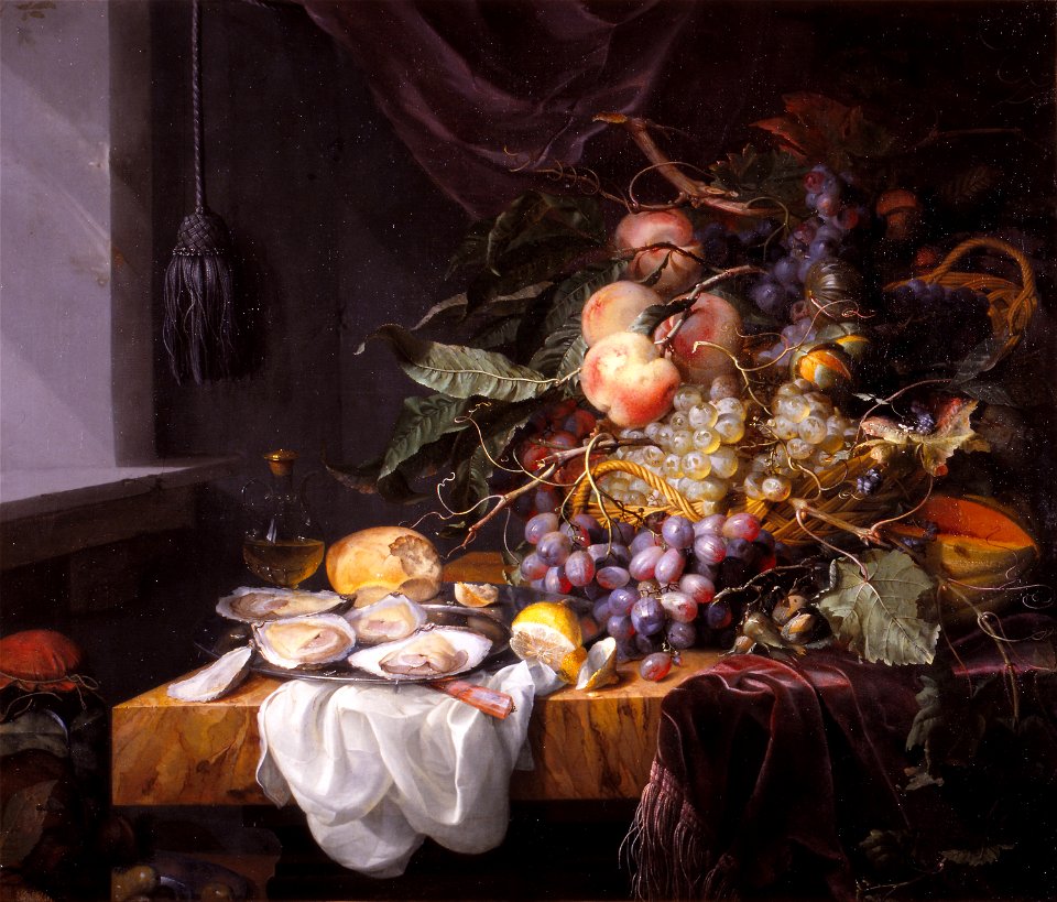 Walscapelle, Jacob van - Still Life with fruit and oysters - Google Art Project