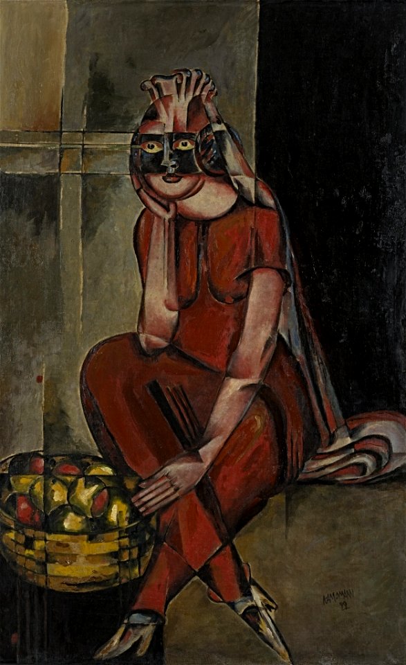 Walter Kampmann - Mädchen mit Maske - BG-M 3559-84 - Berlinische Galerie