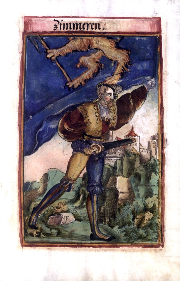 Wapen 1545 Zimmeren (Herrschaft Zimmern) Polychromie