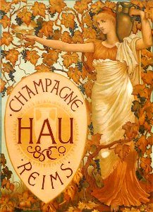 Walter Crane-Champagne Hau & Co Reims-1894