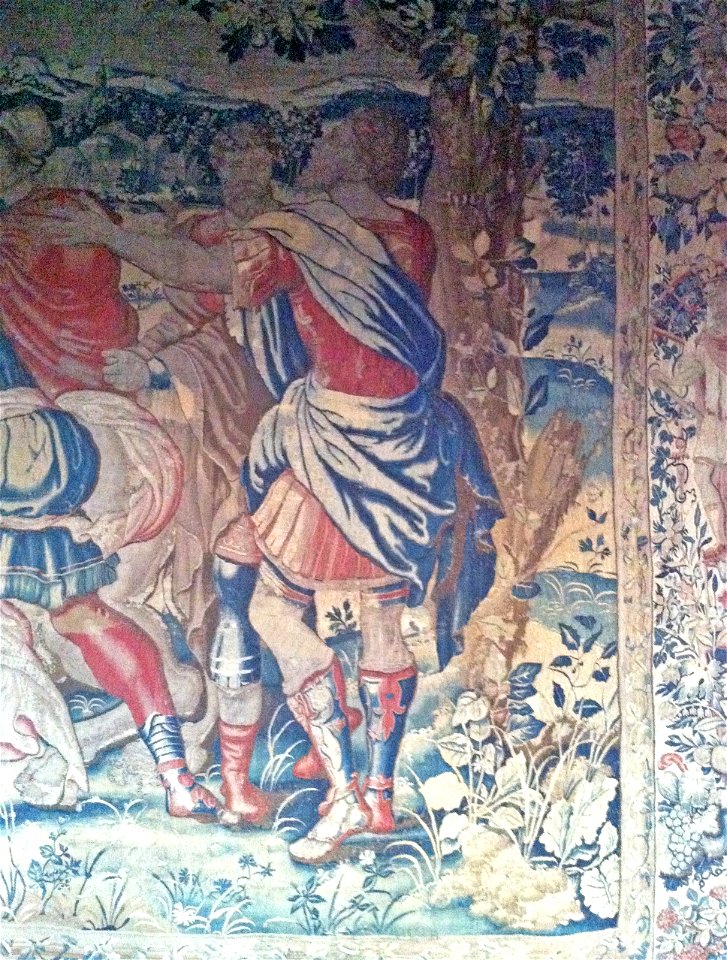 Wandteppich Rathaus Krefeld, Davids Sühneopfer, zugeschrieben Pieter Coecke van Aelst, Ausschnitt 02