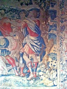Wandteppich Rathaus Krefeld, Davids Sühneopfer, zugeschrieben Pieter Coecke van Aelst, Ausschnitt 02