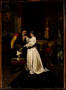 Wandalin Strzałecki - King John III Sobieski and Marysieńka - MP 2399 MNW - National Museum in Warsaw