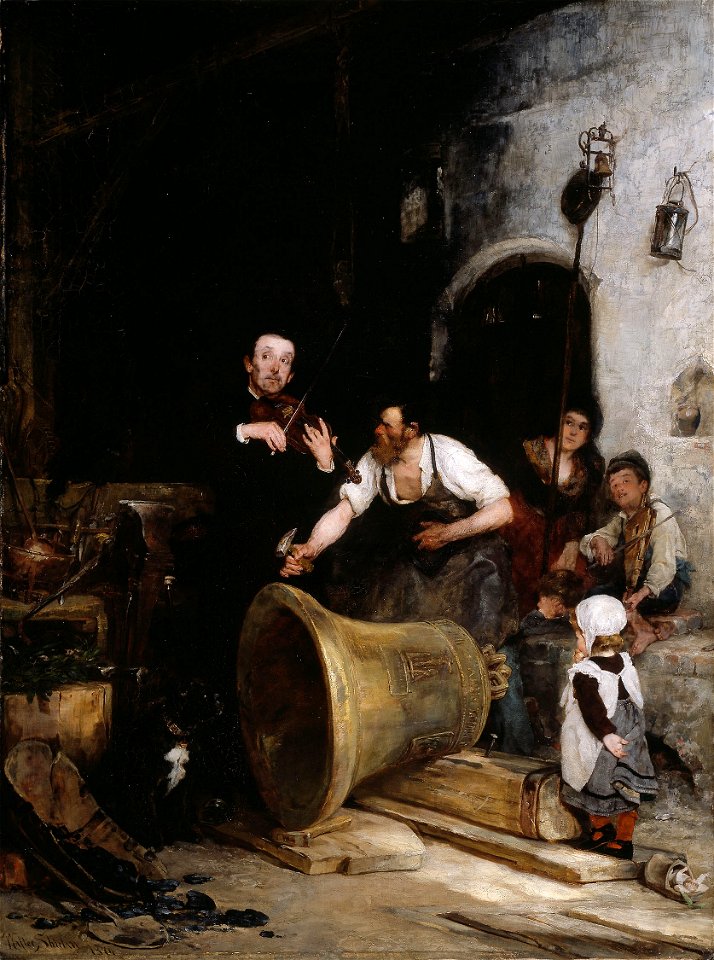 Walter Shirlaw - Toning the Bell - 1938.1280 - Art Institute of Chicago