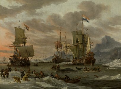 Walvisvangst in de Poolzee Rijksmuseum SK-A-4102