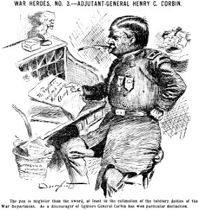 War Heroes, No 3. - Adjutant-General Henry C. Corbin (Homer Davenport)
