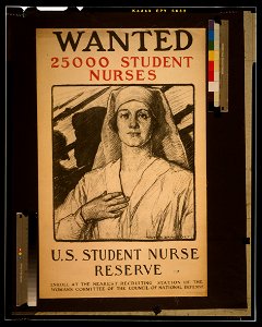 Wanted 25,000 student nurses, U.S. Student Nurse Reserve - Milton Bancroft. LCCN91483205