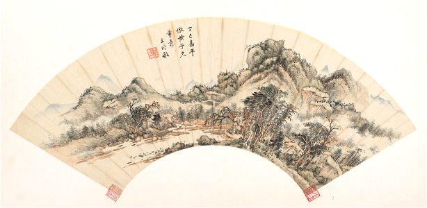 Wang Shimin - Landscape after Huang Gongwang - 1989.363.119 - Metropolitan Museum of Art