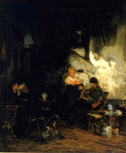 Walter Shirlaw - The Inn, Germany - 1913.11.1 - Smithsonian American Art Museum