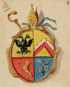Wappenbuch RV 18Jh 04r Unold Abt Weißenau