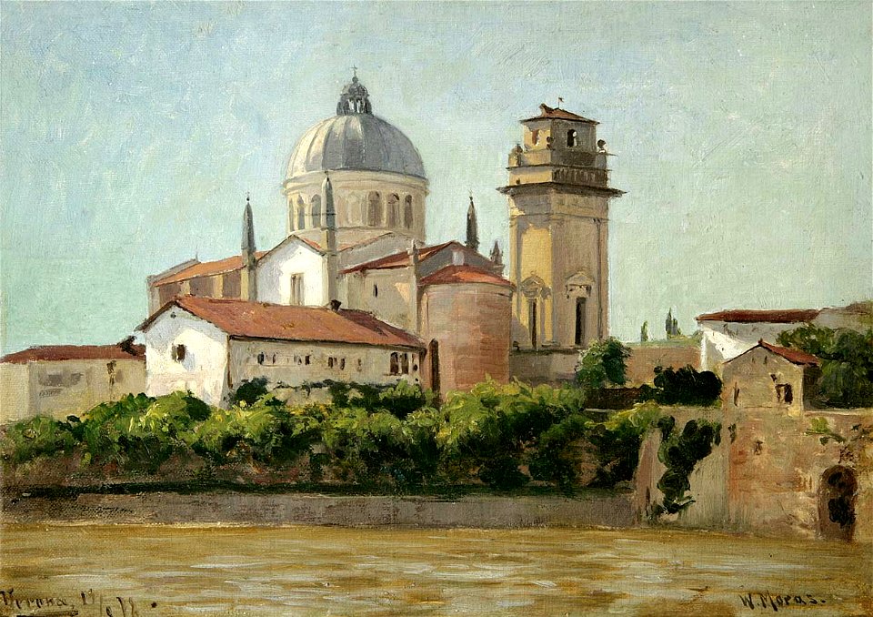 Walter Moras - Ansicht von Verona an der Etsch