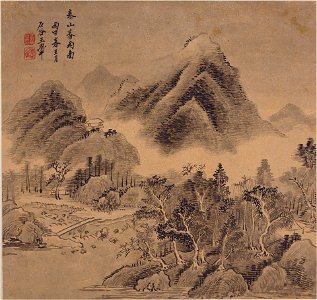 Wang Hui - Leaf from Album of Landscape - 1965.130c - Yale University Art Gallery