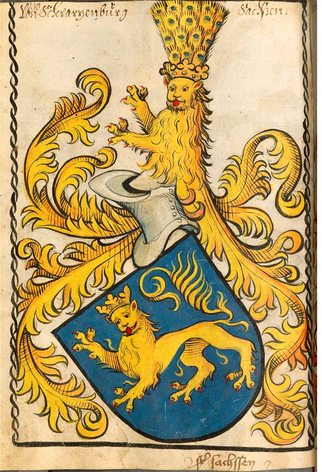 Wappen Schwarzburg - Scheibler Sachsen 190