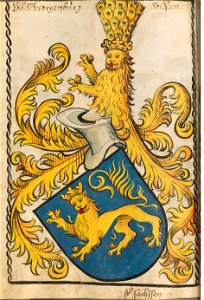 Wappen Schwarzburg - Scheibler Sachsen 190