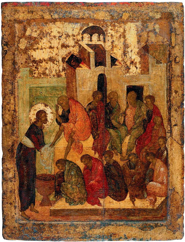 Washing the feets (1420s, Sergiev Posad)