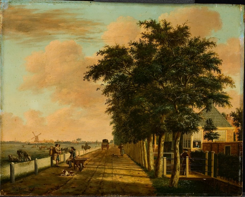 Warnaar Horstink - De Amsterdamse Vaart bij Haarlem, gezien naar de Liede - BR2860 - Rijksmuseum Twenthe