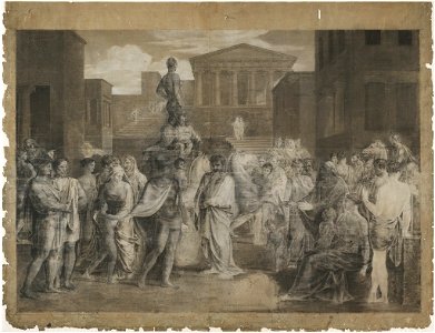 Washington Allston - Study for Jason Returning to Demand His Father's Kingdom - 98.1942 - Fogg Museum