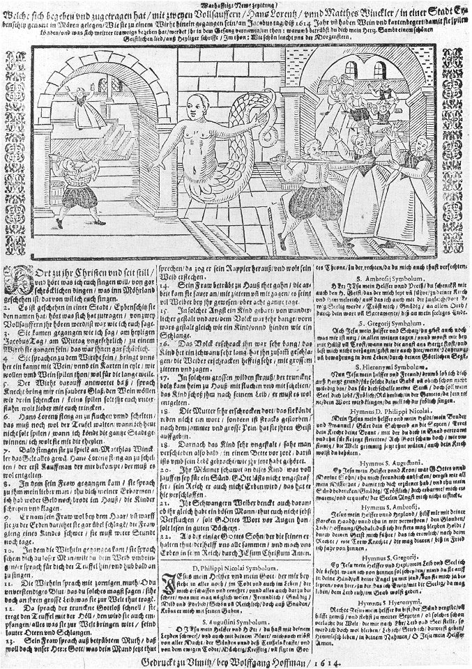 Warhafftige Newe zeyttung 1614