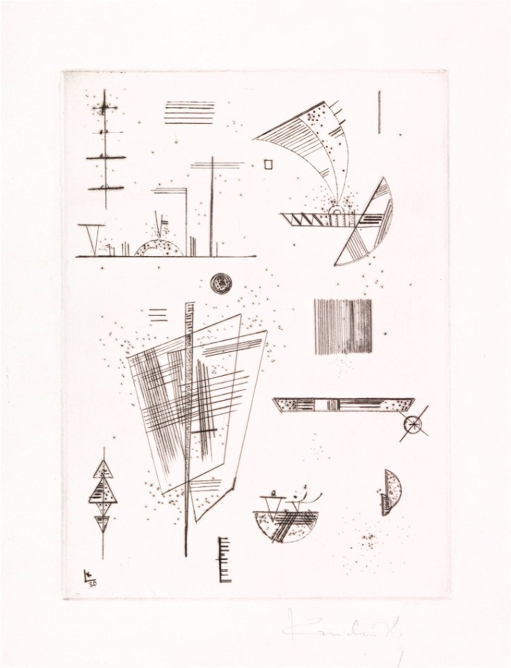Wassily Kandinsky Erste Radierung für die Editions Cahiers d'Art