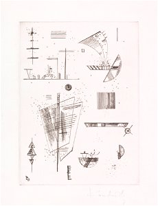 Wassily Kandinsky Erste Radierung für die Editions Cahiers d'Art