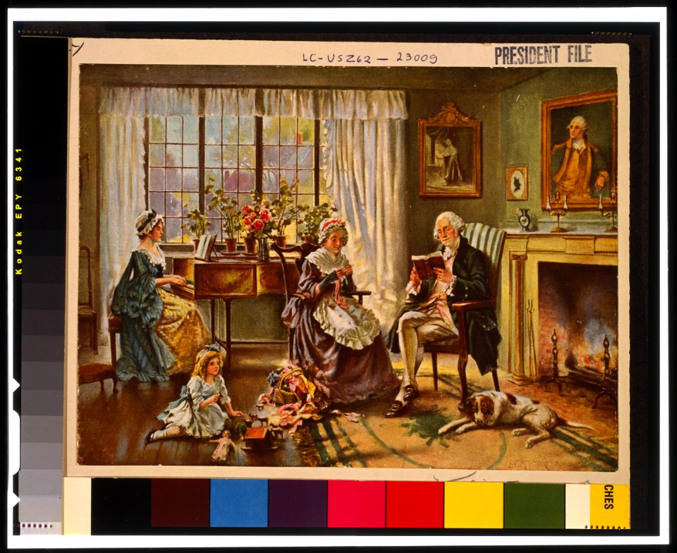 Washington at home - E. Percy Moran. LCCN99400015