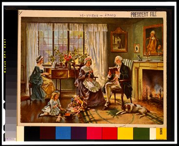Washington at home - E. Percy Moran. LCCN99400015
