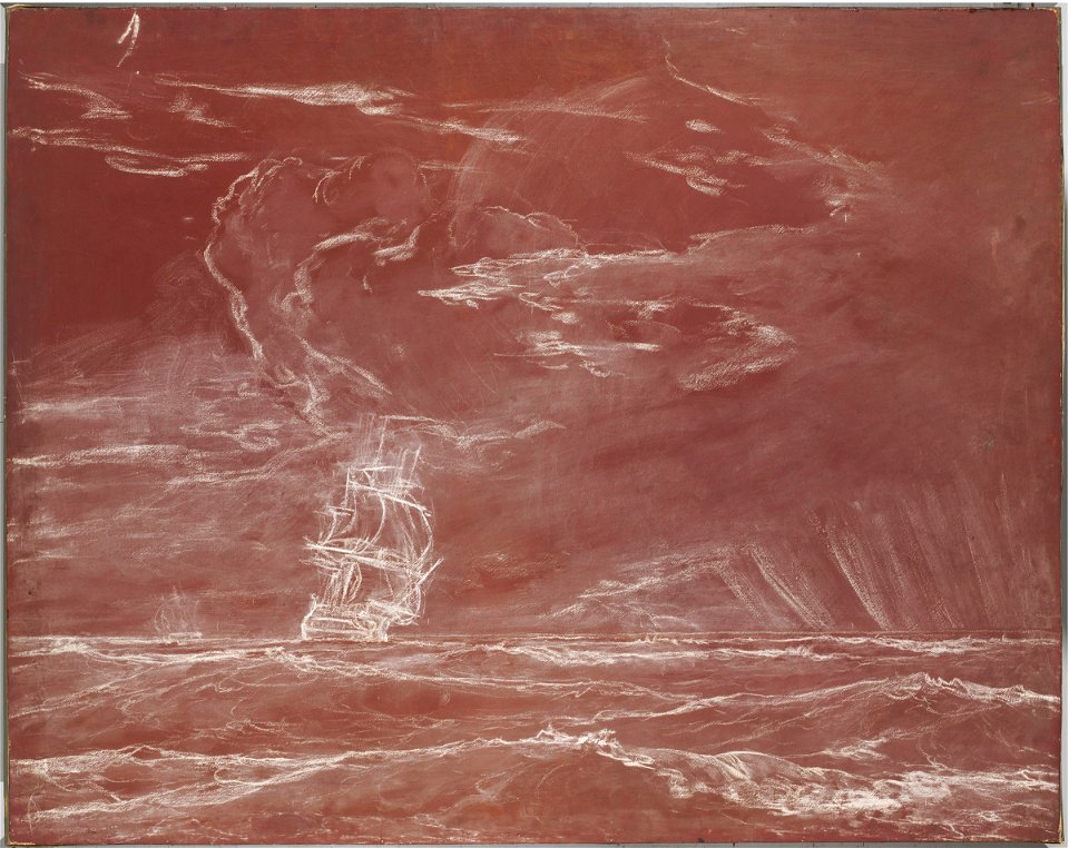 Washington Allston - Ship in a Squall - 119.1942 - Fogg Museum