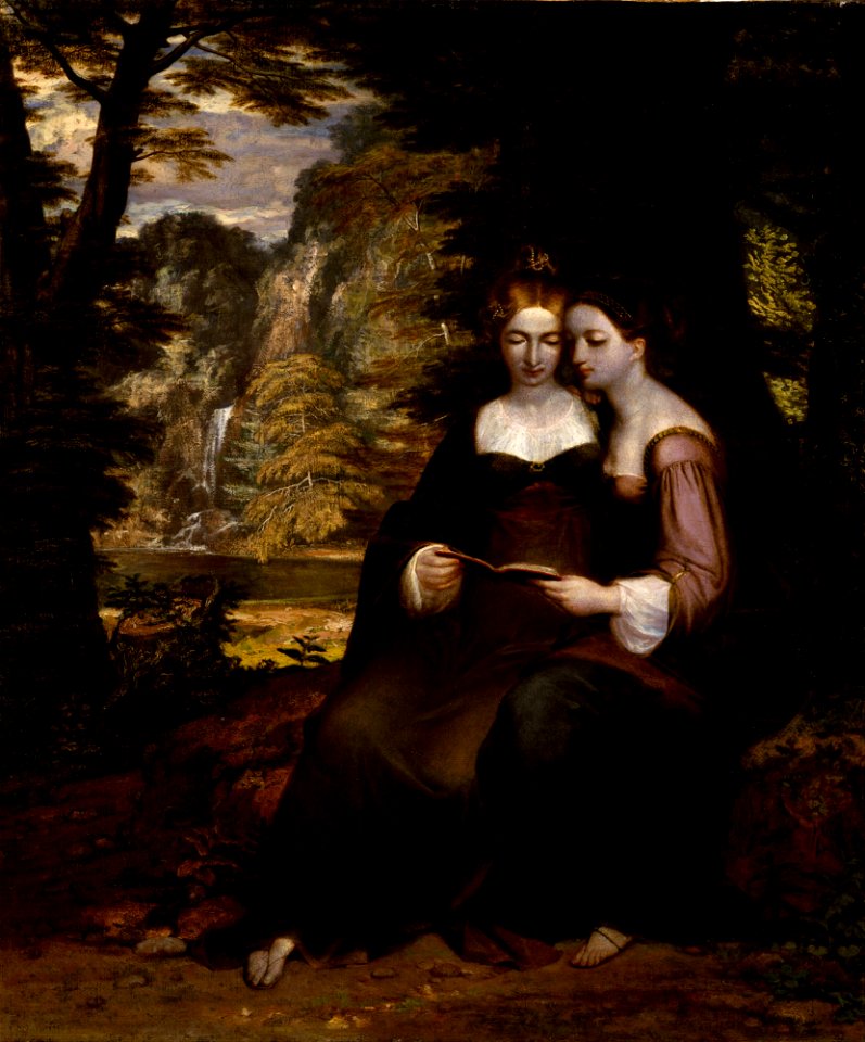 Washington Allston - Hermia and Helena - Google Art Project