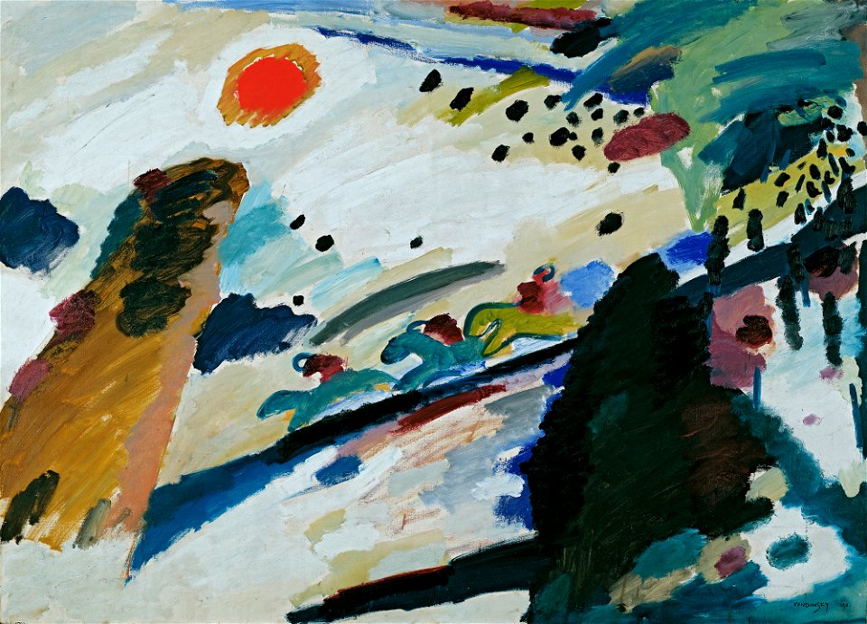 Wassily Kandinsky - Romantische Landschaft - GMS 83 - Lenbachhaus